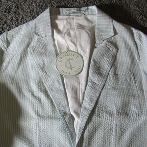 Criquet Suit Jacket Mens‎ XL Seersucker Pimm's Cup Blazer Sport Coat Casual